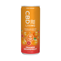 CBD Living - CBD Sparkling Water - Orange Grapefruit